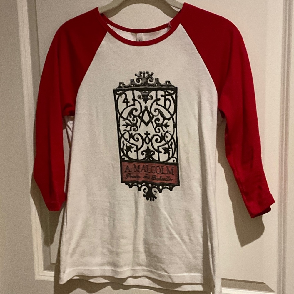 Outlander Inspired Red and White Women’s 3/4 Sleeve Raglan Shirt